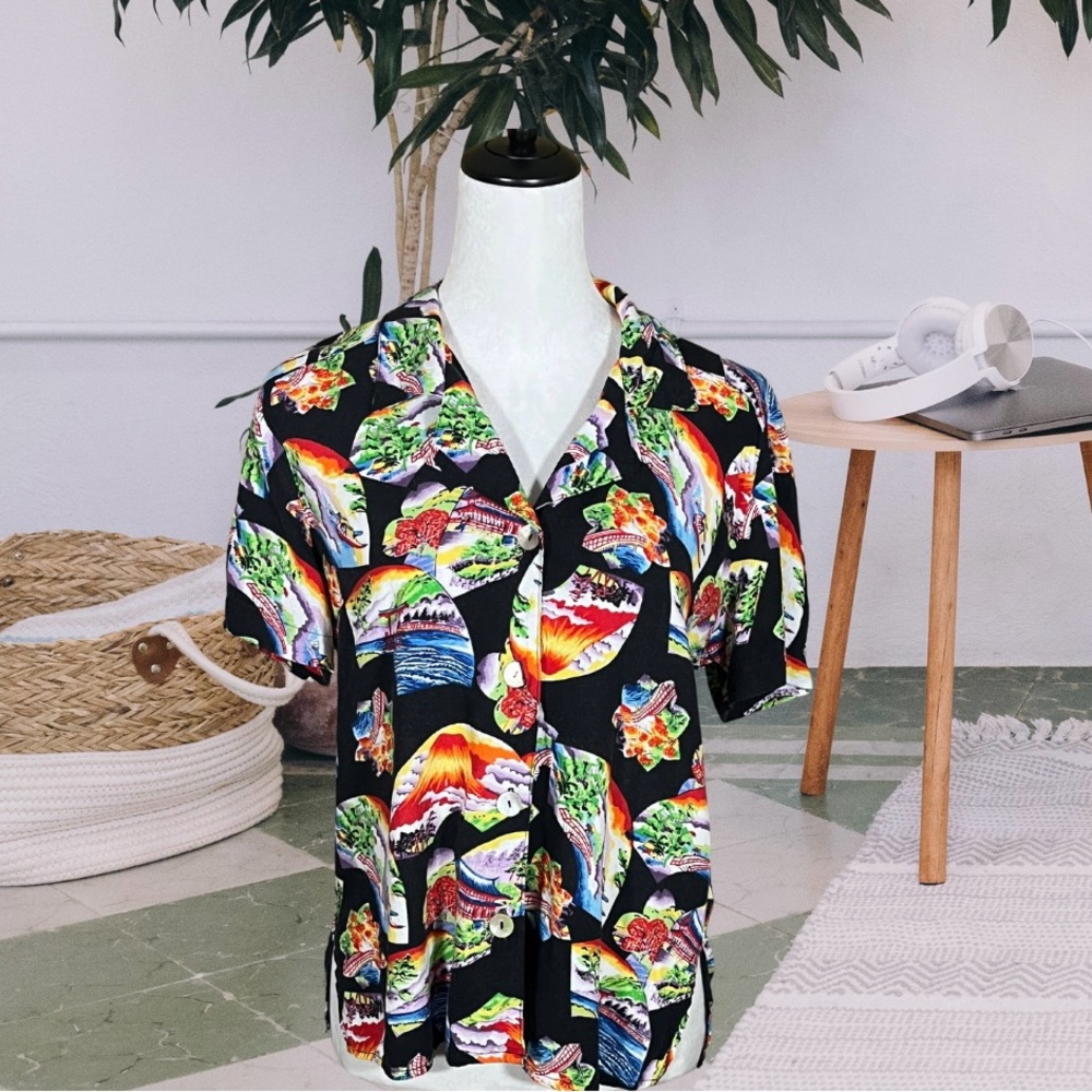 Vintage Tropical Hawaiian Button Down